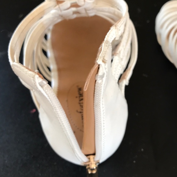 GUC Comfortview white wedge cage sandal - Picture 4 of 6